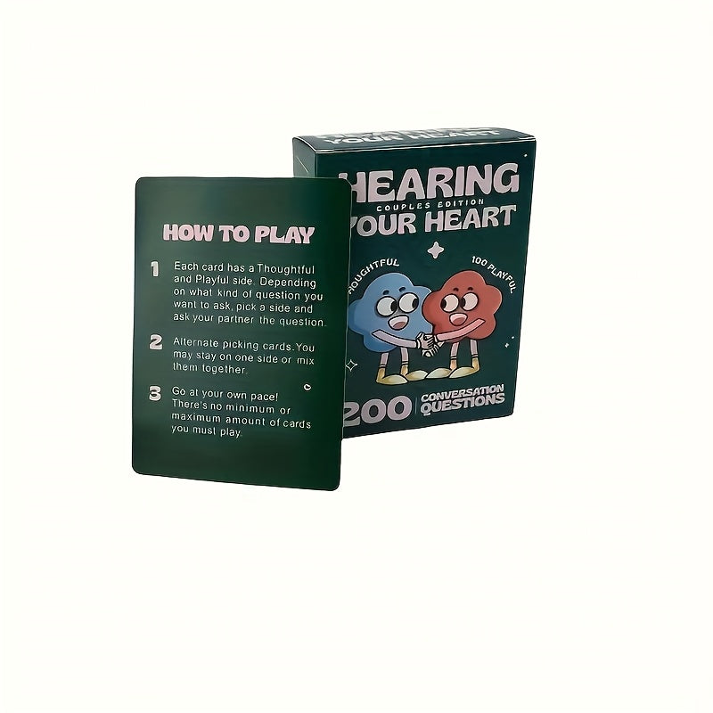 Listen to Your Mood Game Couple Interactive Card Romantic Date Game Card