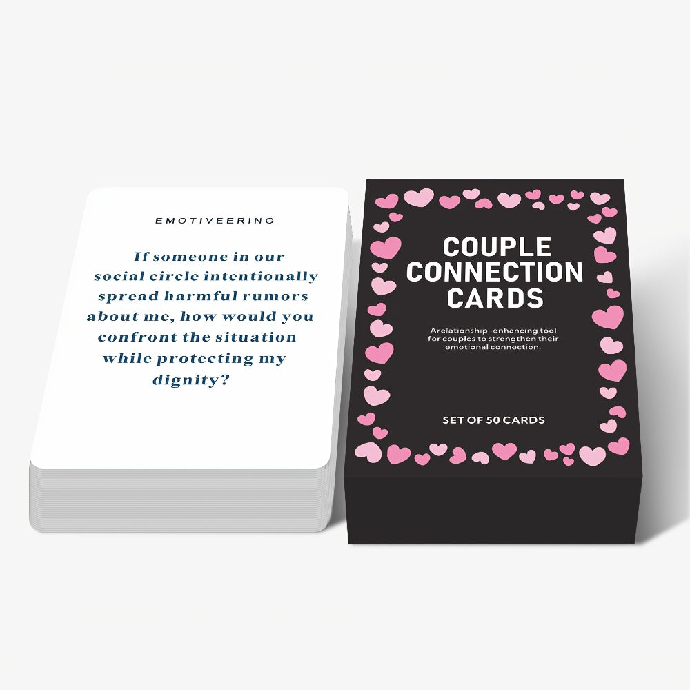 1pc Couple Interaction Card Game Conversation Card Game for Enhancing Intimacy Between Partners Suitable for Date Nights