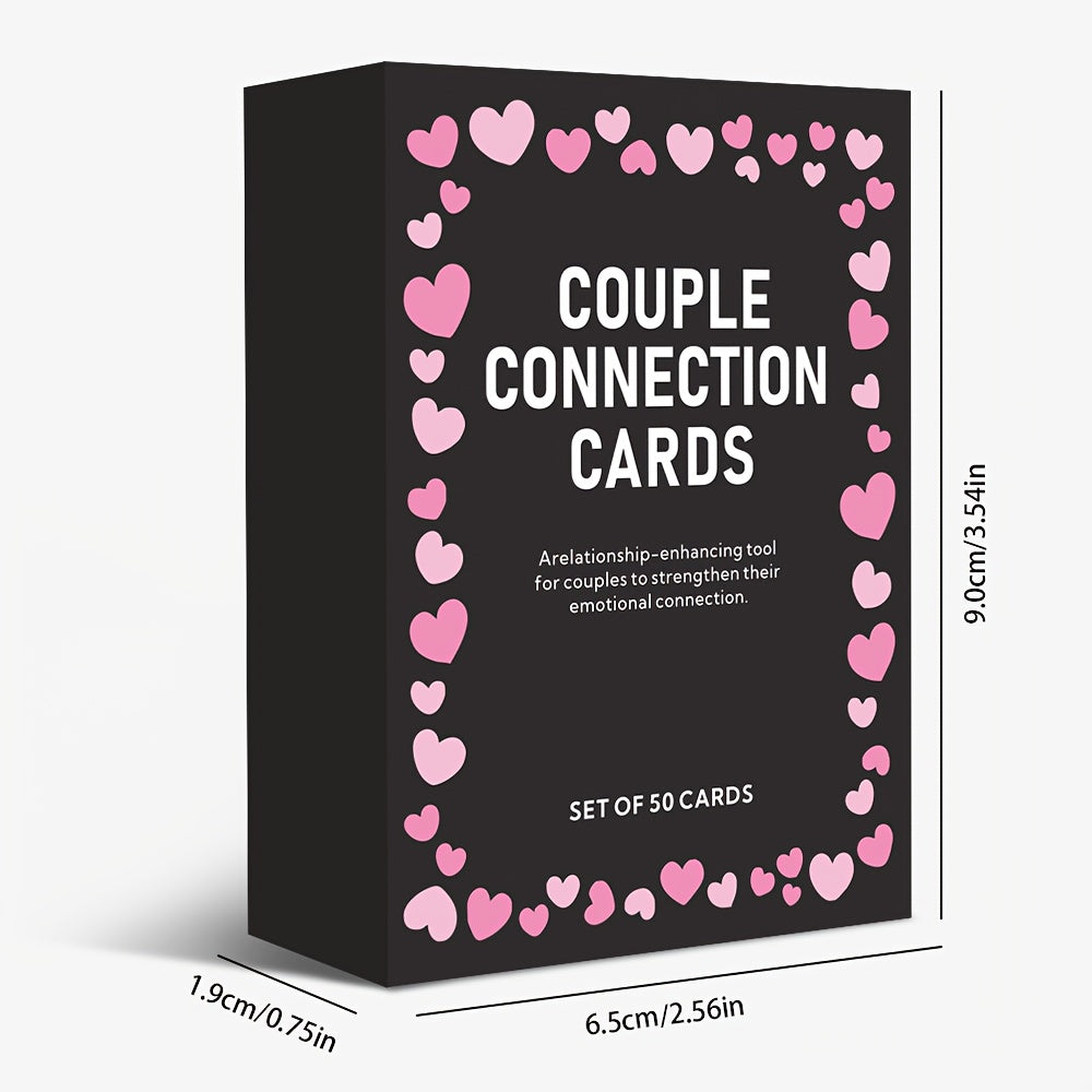 1pc Couple Interaction Card Game Conversation Card Game for Enhancing Intimacy Between Partners Suitable for Date Nights