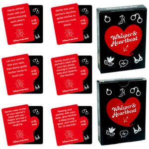50PCS Card Couples Game Set, 8.9x6.4cm Challenge Cards, Perfect for Date Nights, Bedroom Fun, and Adult Parties