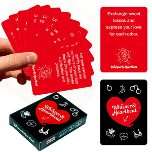 50PCS Card Couples Game Set, 8.9x6.4cm Challenge Cards, Perfect for Date Nights, Bedroom Fun, and Adult Parties