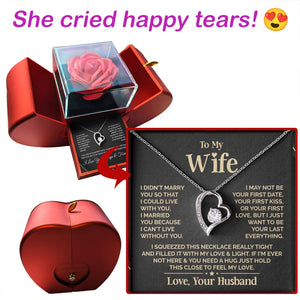 Gifts To My Love Wife Heart Necklace Fashion Jewelry Women Girl Fusional Love Best Wife Necklaces