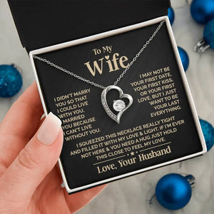 Gifts To My Love Wife Heart Necklace Fashion Jewelry Women Girl Fusional Love Best Wife Necklaces