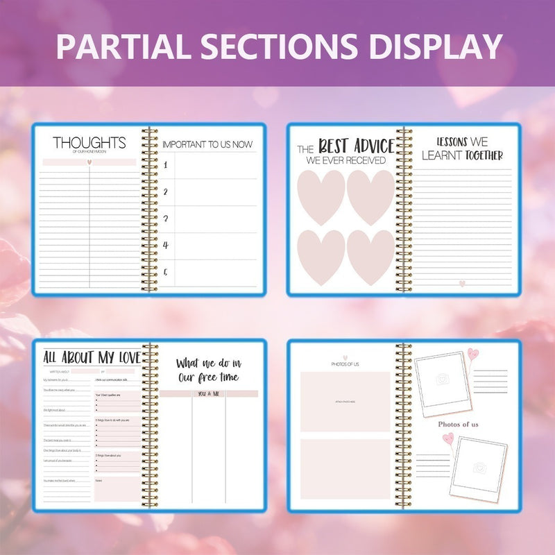 Couple' Back and Forth Journal: Relationship Diary with Prompts & Reflections for Improved Communication, Romantic Gift for, Date Nights, Love Notes, Build Intimacy & Marriage Memories