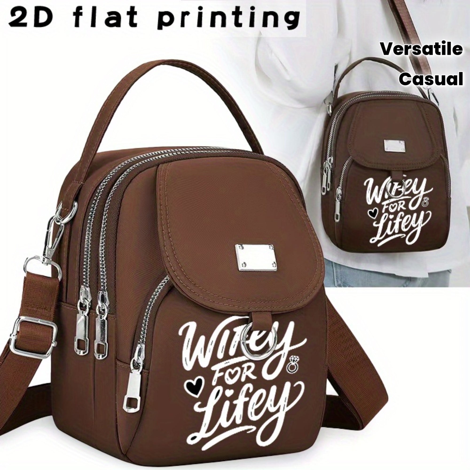 Forever Wife Bag Versatile Portable Casual Fun Bag Single Shoulder Outer Neutral Leisure
