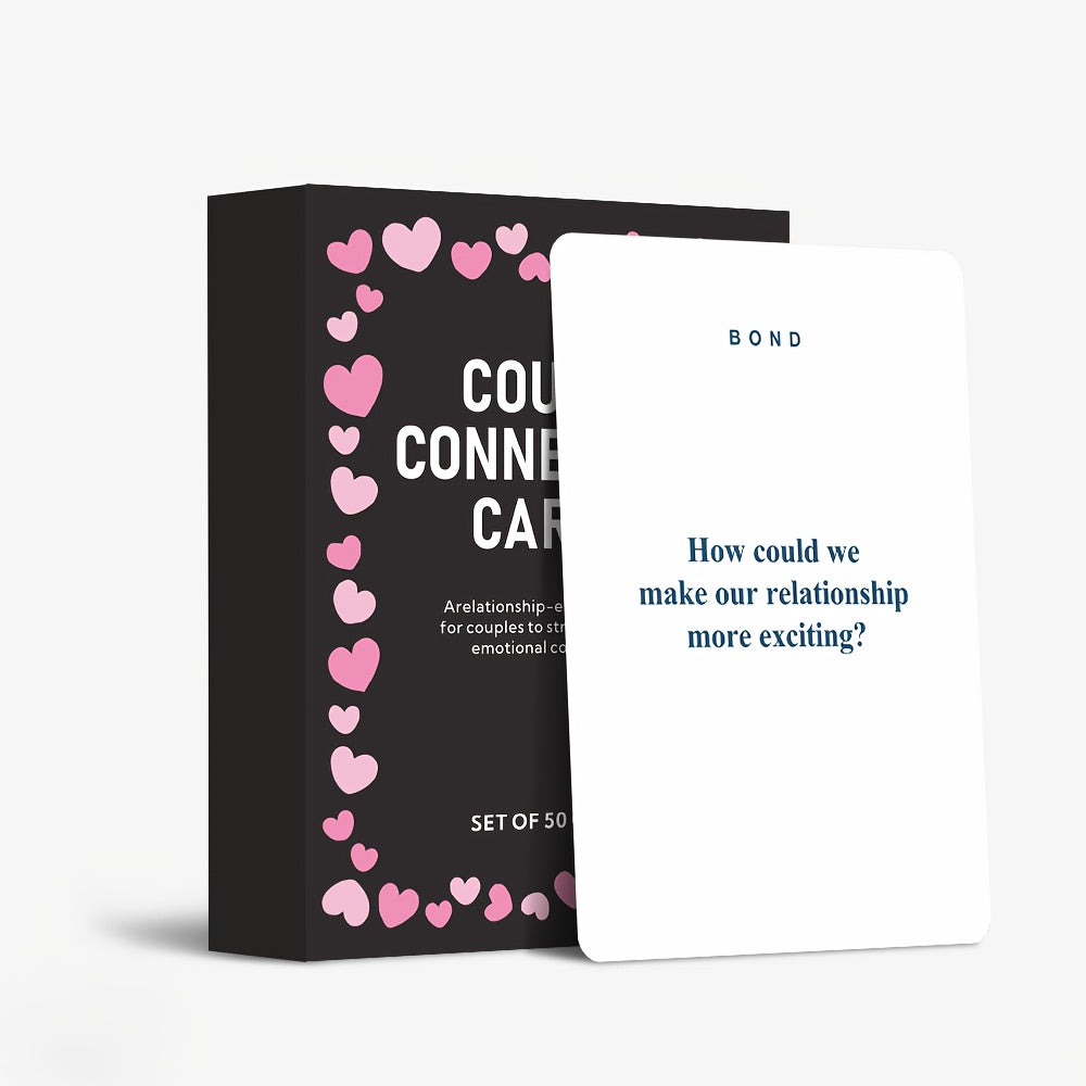1pc Couple Interaction Card Game Conversation Card Game for Enhancing Intimacy Between Partners Suitable for Date Nights